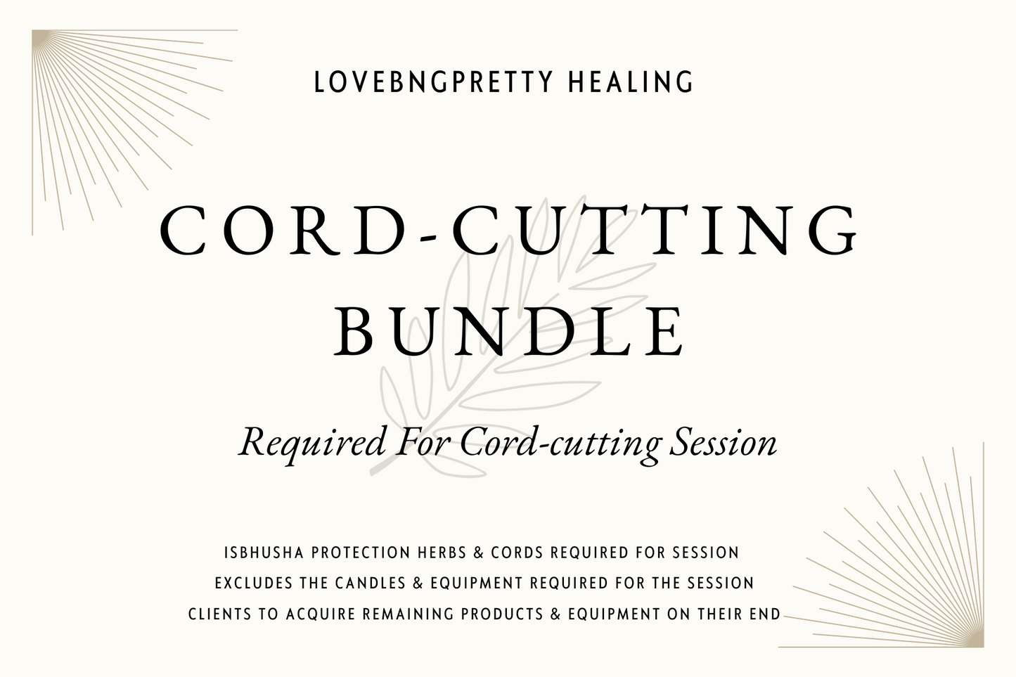 Cord-Cutting Bundle