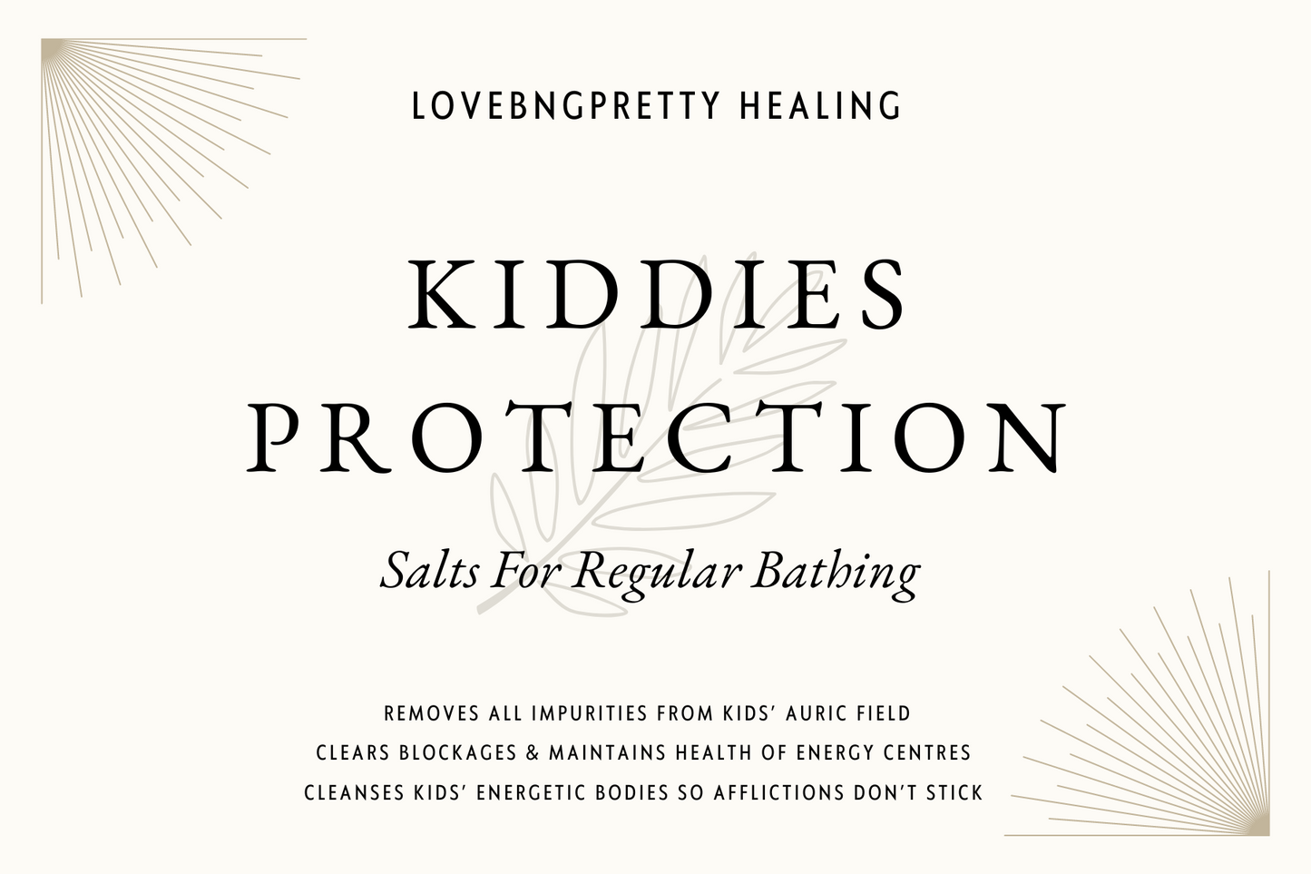Kiddies Protection Salts